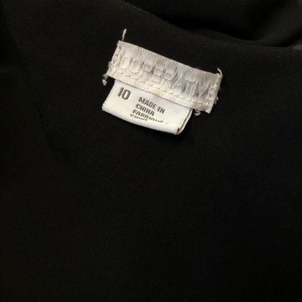 Cooperative Black Sleeveless Button-Front Mini Dress